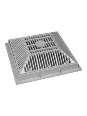 Super-Pro SG640-2310VC 8 in. Main Drain Anti-Vortex Frame & Grate White